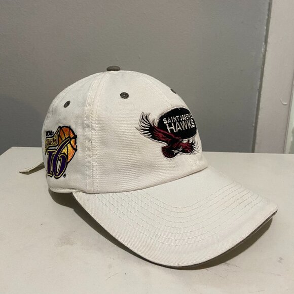 Vintage 2004 Saint Joseph's St. Joe's Hawks NCAA Sweet 16 The Game Hat Khaki Dad